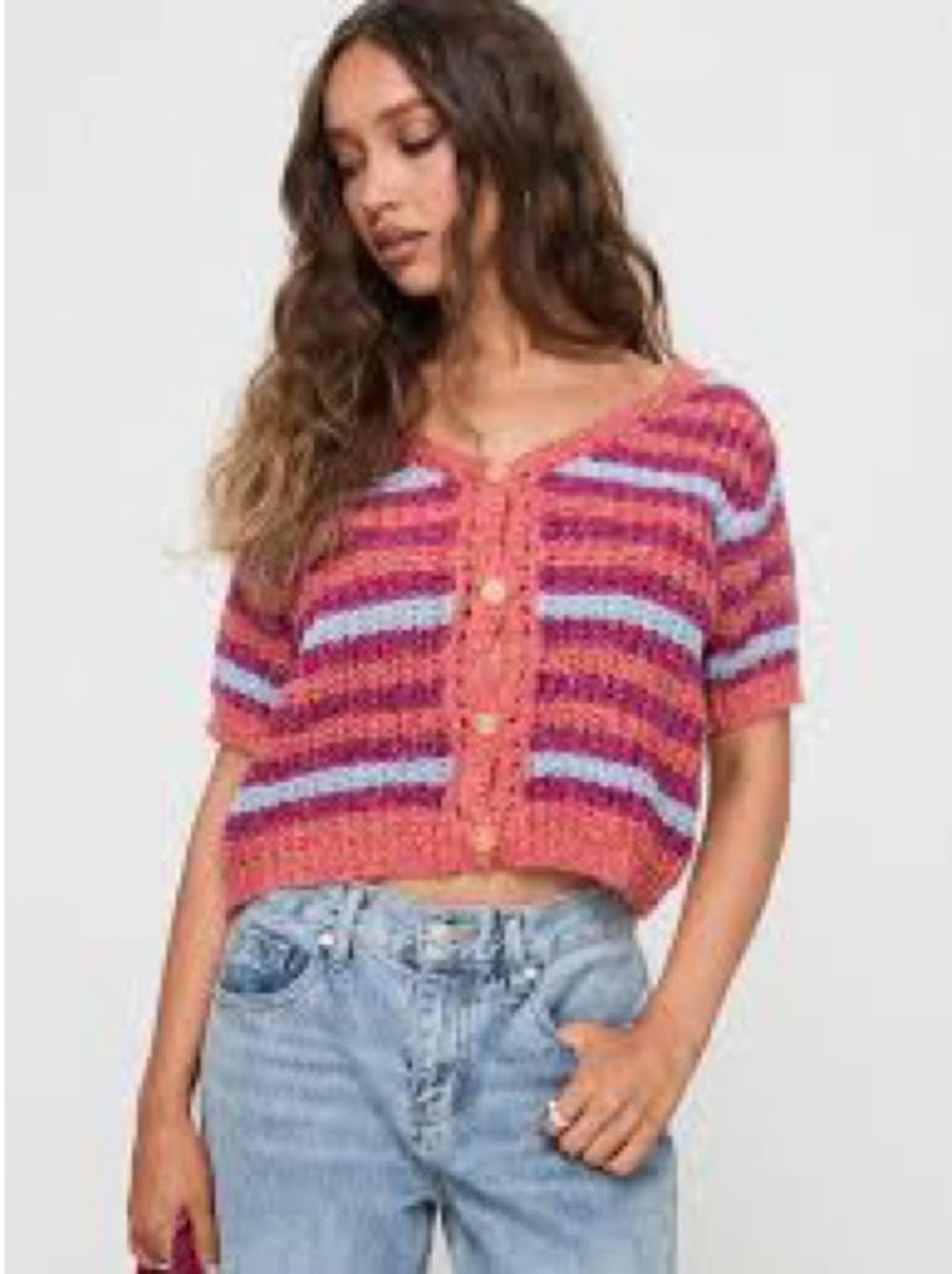 Princess Polly Compassion Knit Cardigan Multi